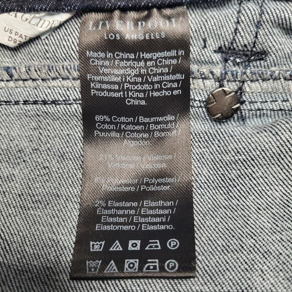 Liverpool Gia Glider Skinny Jeans Exposed Button Pull On Cornell Dark Wash 4 27 - Picture 9 of 10